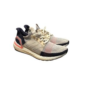 Adidas Ultraboost 19 Running Shoes Mens Size 13 Cream Black